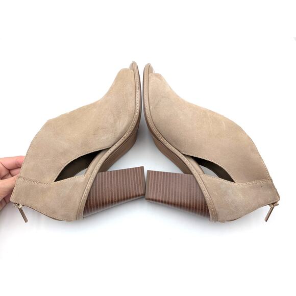 Vince Camuto Fareena Cutout Block Heel Bootie Women's Natural Size US11M EU42.5 - Picture 6 of 12